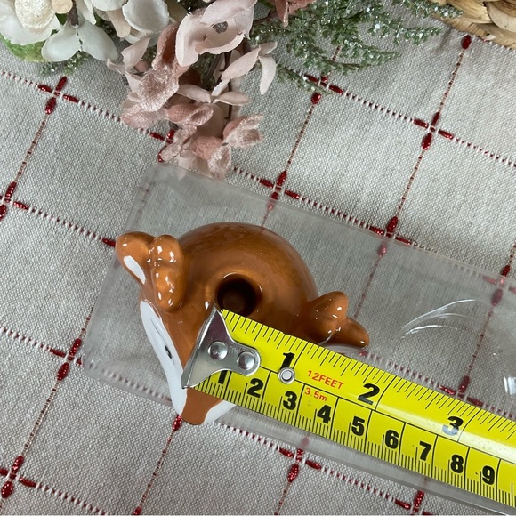 “H for Happy" SET OF 4 Ceramic Reindeer Taper Candle Holders New Holiday Deco - Picture 11 of 15